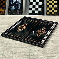 Нарди дерев'яні ручної роботи Лабіринт 50×23 см подарункові, фото 6