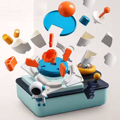 Настільна гра логіка головоломка з таймером для дитини / Збери ракету і плоский пазл за час 2 складності