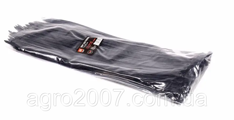 Хомут пласт. 7,6х400мм. червоний 100шт., фото 1