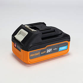 Акумуляторна батарея Procraft Battery 20/4 Turbo (20В, 4Аг) високострумова
