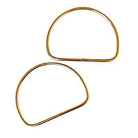 Ручки для сумок напівкруглі металеві Золото