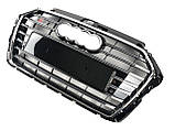 Решітка радіатора Chrome Black ( в стилі S3 ) на AUDI A3 8V 2016-2020 року, фото 3