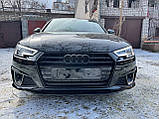 Решітка радіатора Full Black ( в стилі S4 ) на AUDI A4 B9 2015-2019 року, фото 4