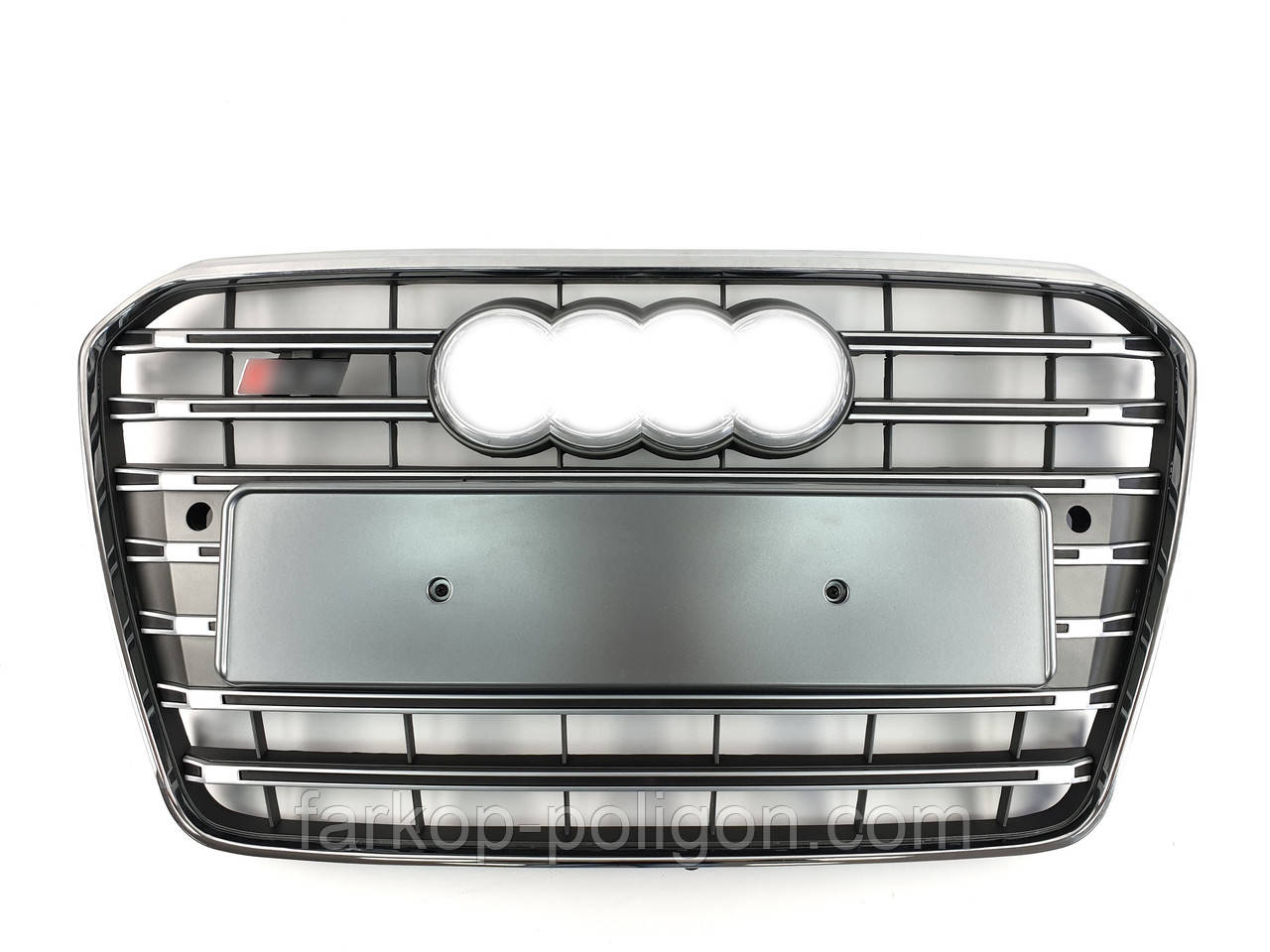 Решітка радіатора Silver Chrome ( в стилі S5 ) на AUDI A5 8T 2011-2016 року, фото 1