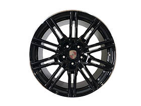 R20 Satin Black + Chrome ( одноширокі ) Диски на Porsche Cayenne 958 2010-2014 року