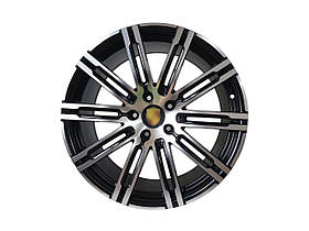 R21 Satin Black + Chrome ( одноширокі ) Диски на Porsche Cayenne 958 2010-2014 року