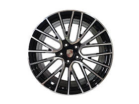 R21 Gloss Black + Chrome ( різноширокі ) Диски на Porsche Cayenne 958 2010-2014 року