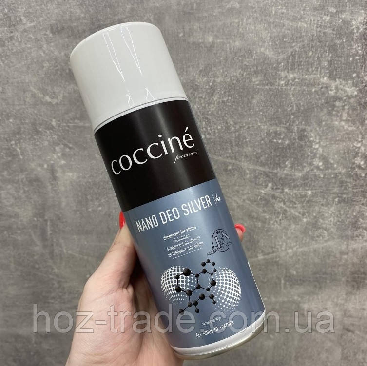 Дезодорант для взуття з частинками срібла Coccine nano deo silver 400 мл.