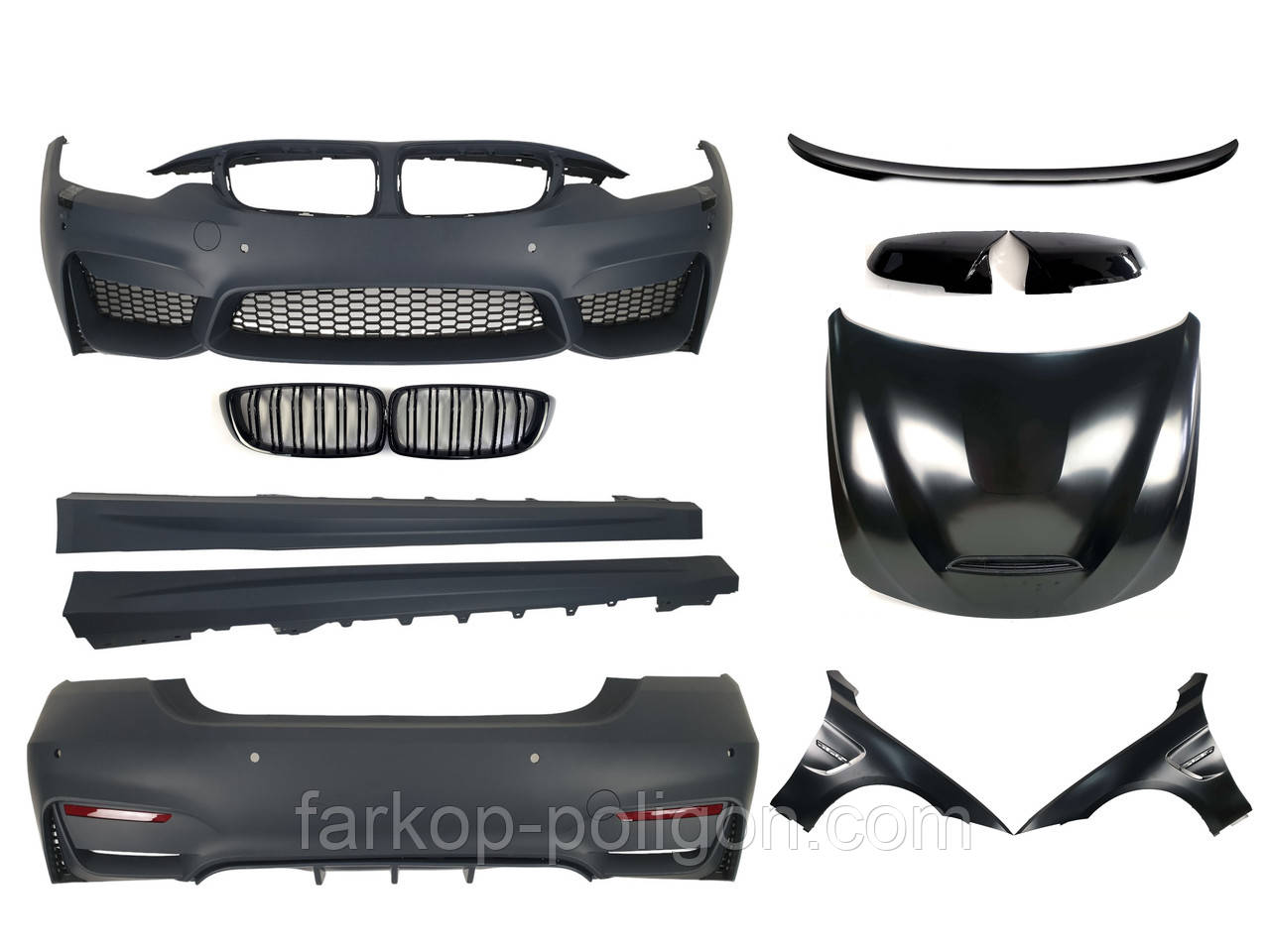 Комплект обвісів  ( стиль M4 ) на BMW 4 Series F36 2013-2020 року, фото 1