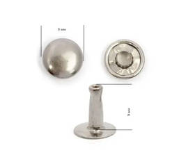 Хольнітен 9мм нержавійка Туреччина колір нікель (100 шт у пакованні)