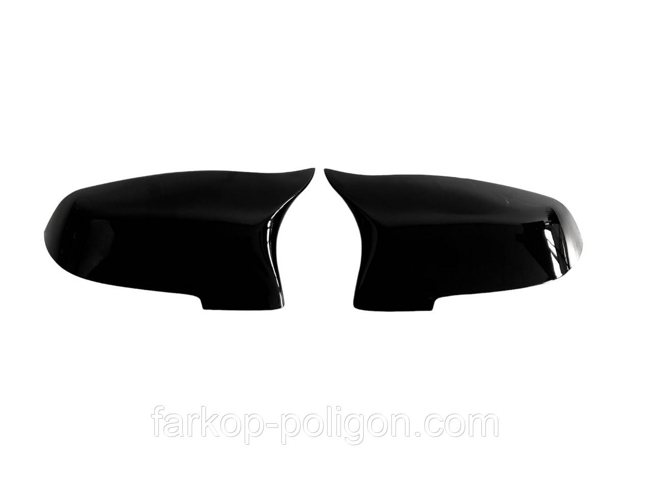 Накладки на дзеркала Чорний глянець ( M - Look ) 13-17 на BMW 5 Series F10 / F11 2010-2017 року, фото 1