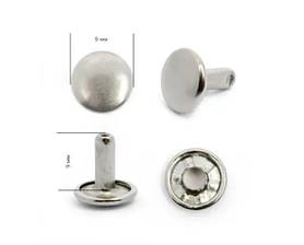 Хольнітен 9мм двосторонній нержавійка Туреччина колір нікель (100 шт у пакованні)