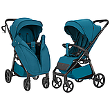 Коляска прогулянкова дитяча CARRELLO Bravo Carbon CRL-5530 Azure Blue Синя, фото 3