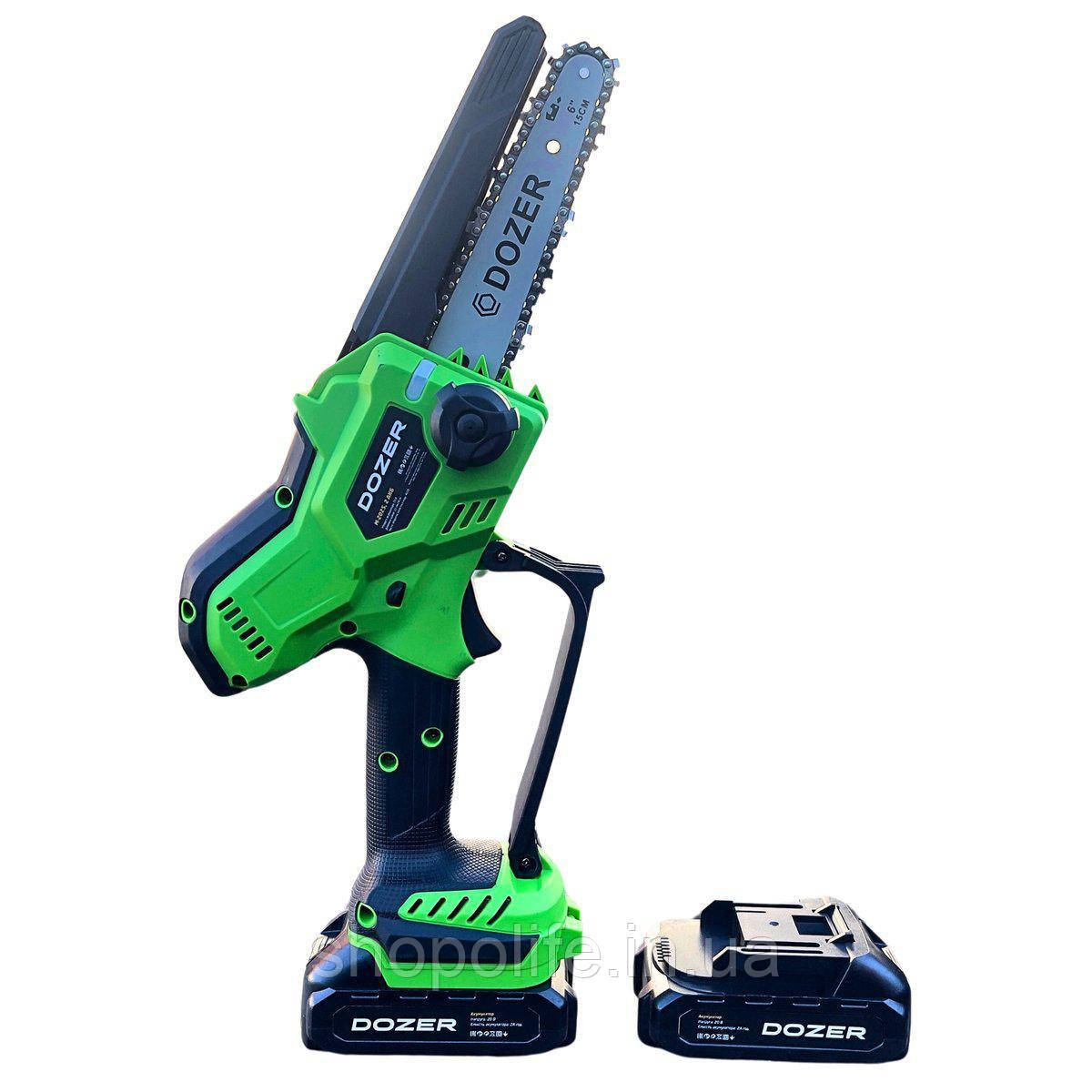 Міні пила акумуляторна DOZER М-2025, 2 АКБ SHO, фото 1