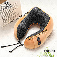 М'яка подушка-підголівник для шиї дорожня рогалик ортопедична для подорожей меморі.