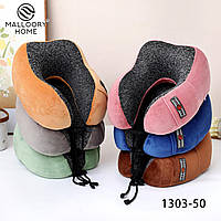 М'яка подушка-підголівник для шиї дорожня рогалик ортопедична для подорожей меморі.