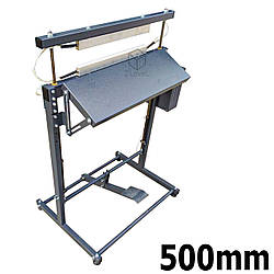 Зварювач постійного нагріву підлоговий 500мм Єврошов 10/15/20мм Спайщик готових пакетів ПН-500