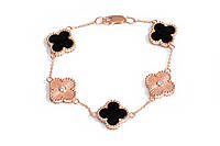 Браслет із червоного золота з оніксом BR-0304 16