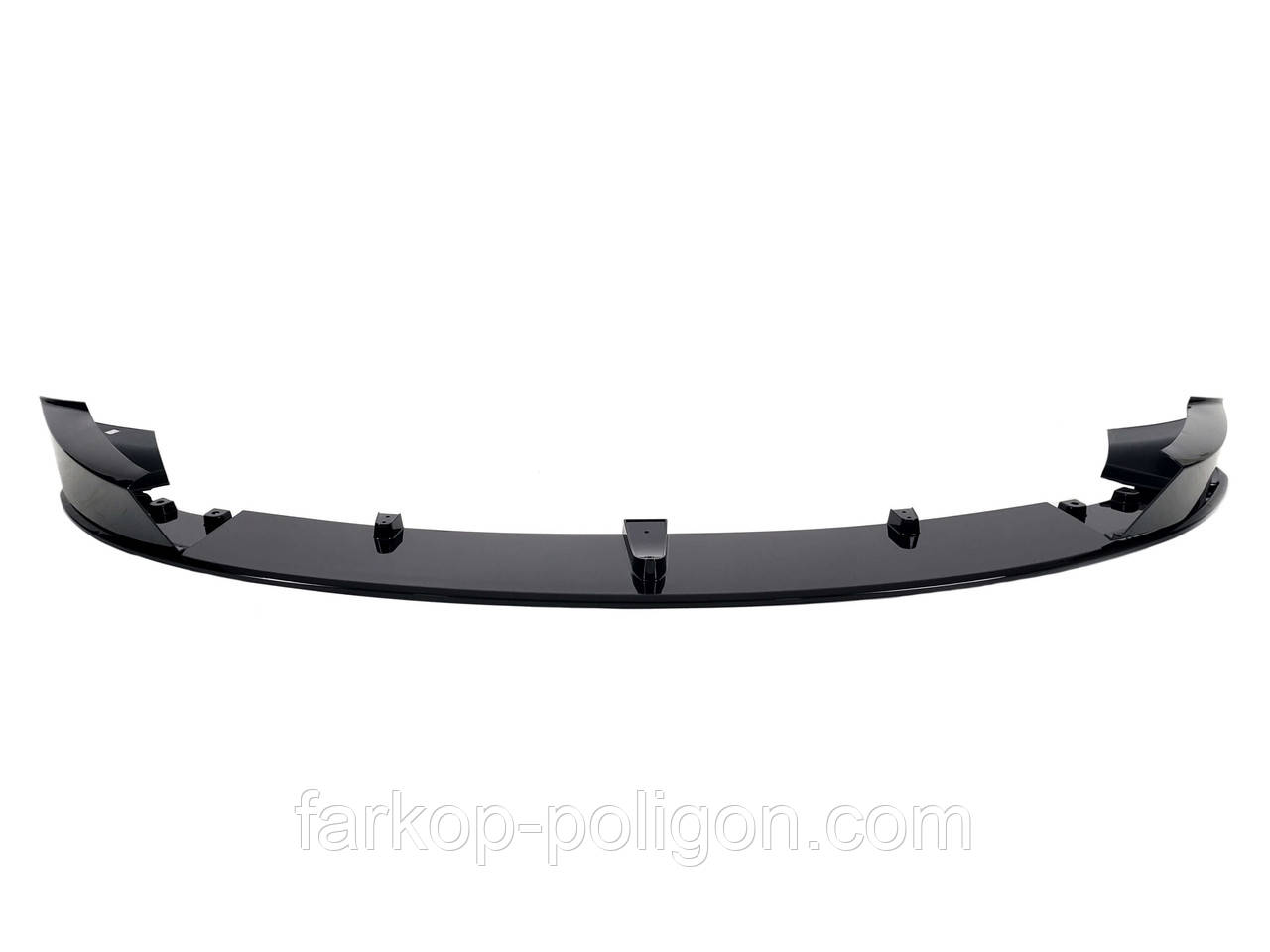 Губа ( переднього бампера ) Чорний глянець M-Performance на BMW 3 Series ( GT ) F34 2013-2019 року, фото 1