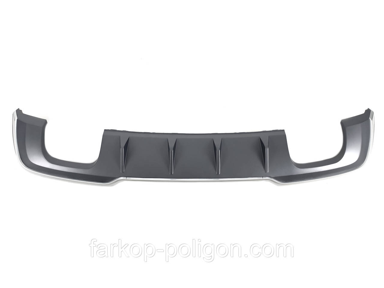 Дифузор ( заднього бампера ) Silver ( в стилі S3 00-00 ) Hatchback S-Line на AUDI A3 8V 2016-2020 року, фото 1