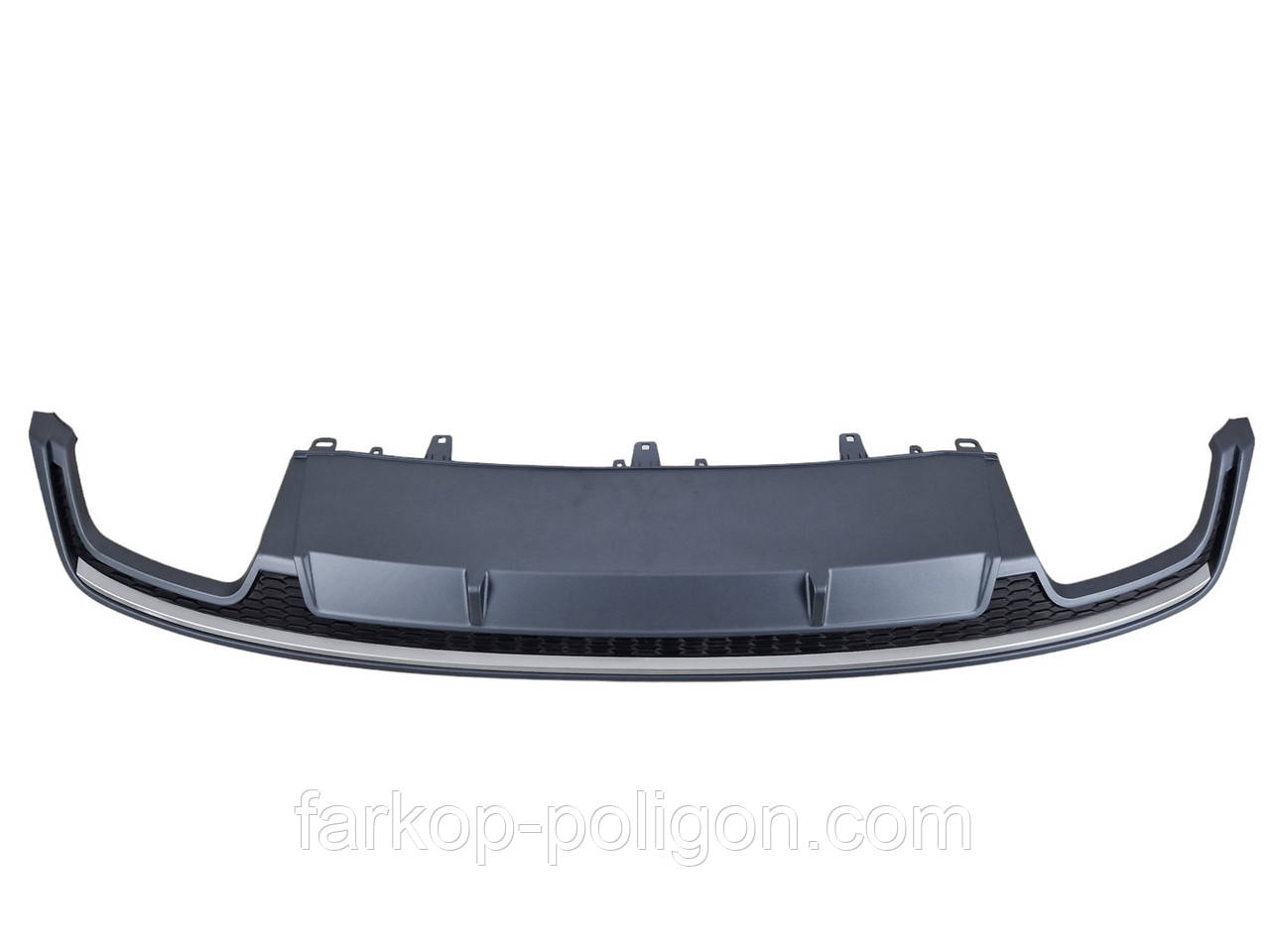 Дифузор ( заднього бампера ) Silver ( в стилі S7 00-00 ) на AUDI A7 4G 2014-2017 року, фото 1