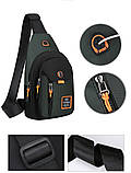 Новий стиль Барсетка сумка-слінг на груди для плече Унісекс ОПТ, фото 8