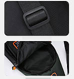 Новий стиль Барсетка сумка-слінг на груди для плече Унісекс ОПТ, фото 9