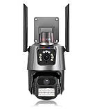 Поворотна IP камера відеоспостереження P11-QQ6 8MP з подвійним об’єктивом і WiFi, фото 6