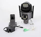 Поворотна IP камера відеоспостереження P11-QQ6 8MP з подвійним об’єктивом і WiFi, фото 9