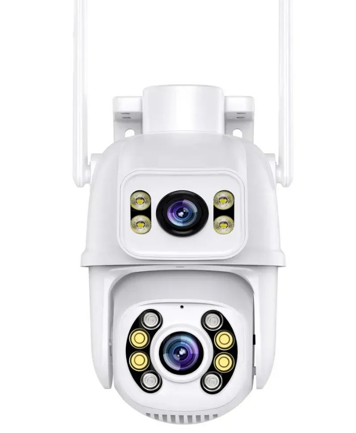 Вулична камера відеоспостереження Q28-6MP поворотна Dual IP із захистом IP66, фото 1