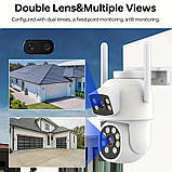 Вулична камера відеоспостереження Q30-6MP Dual IP з Wi-Fi, фото 4