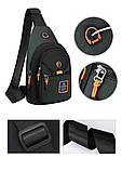 Новий стиль Барсетка сумка-слінг на груди для плече Унісекс ОПТ, фото 8
