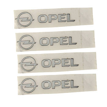 Наклейки металеві Opel, 4шт