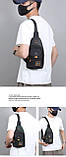 Новий стиль Барсетка сумка-слінг на груди для плече Унісекс ОПТ, фото 4