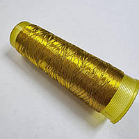 Нитка металізована, колір золото, 220 м