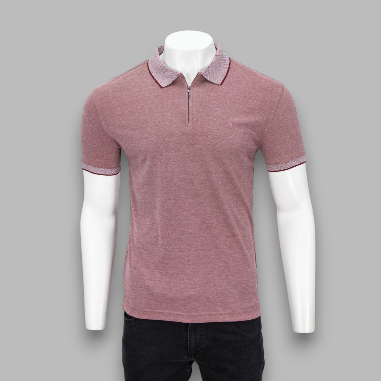 Футболка чоловіча NOVEL G-5068 RED 95% бавовна 5% еластан L(Р), фото 1