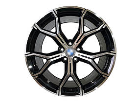 R22 Chrome Black ( різноширокі ) Диски на BMW X5 F15 2013-2018 року