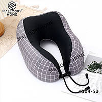 М'яка подушка-підголівник для шиї дорожня рогалик ортопедична для подорожей меморі.