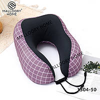 М'яка подушка-підголівник для шиї дорожня рогалик ортопедична для подорожей меморі.