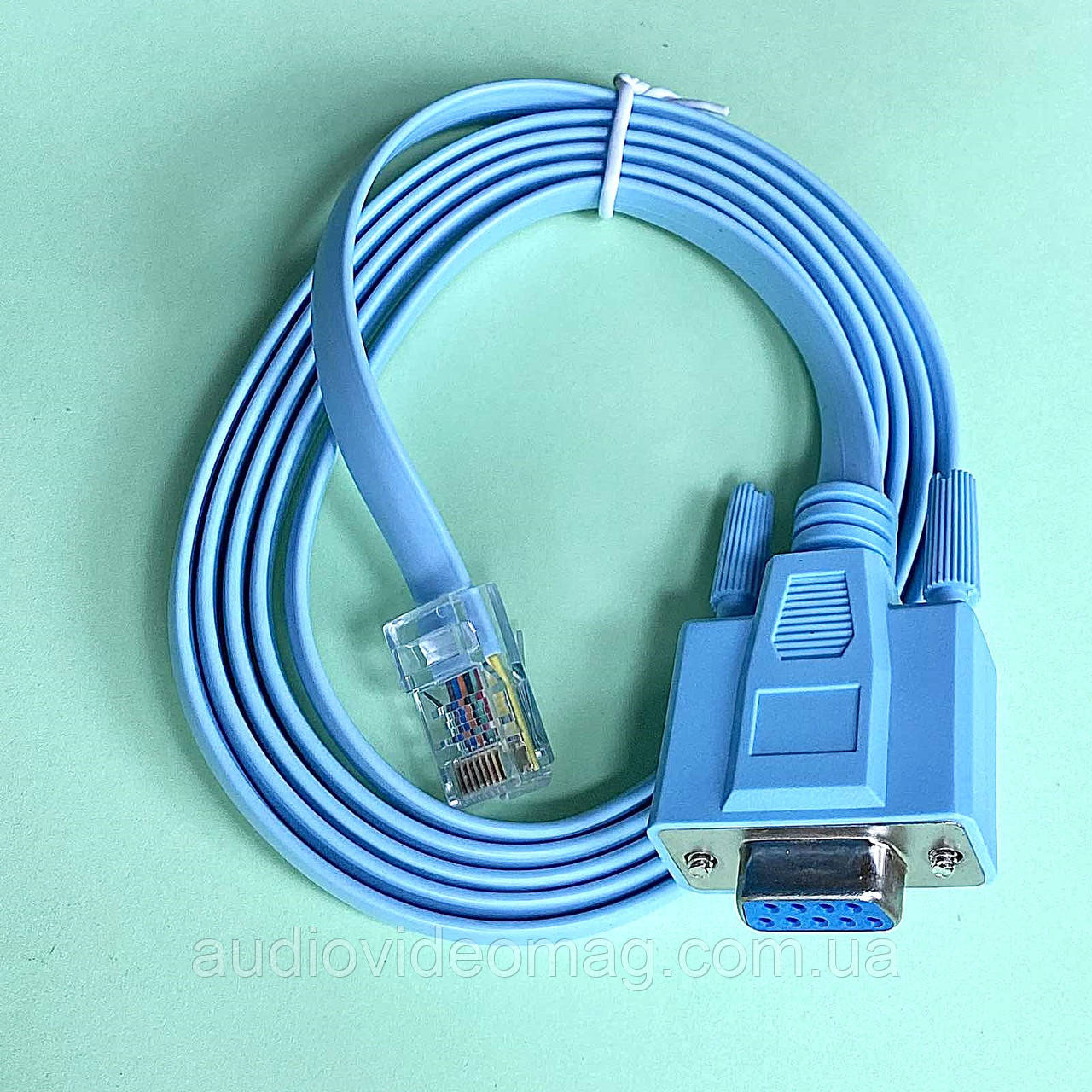 Кабель штекер RJ45 на гніздо DB9 (мама), довжина 1,5 м, фото 1