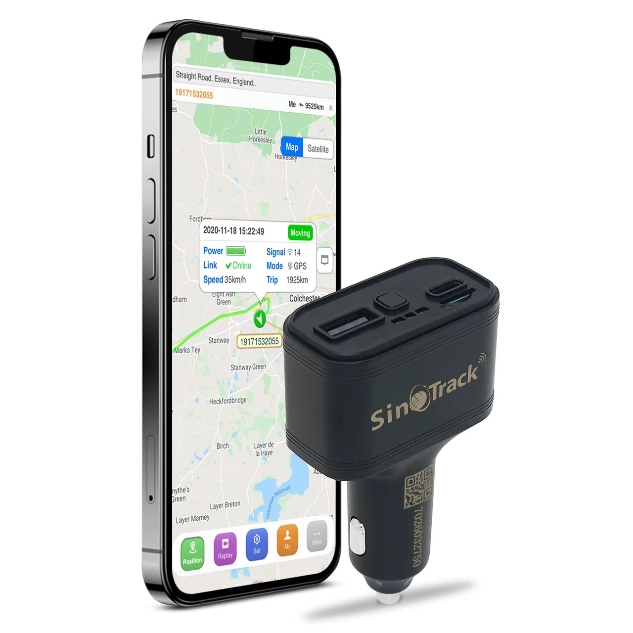 Автомобільний GPS-трекер SinoTrack ST-909L 4G з мікрофоном у прикурювач, фото 1