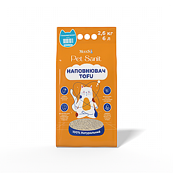 Гігійнічний наповнювач Modes PetSanit Tofu (Модес ПетСаніт гіпоалергенний) 6л./2,6кг.