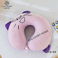 М'яка подушка-підголівник для шиї дорожня рогалик ортопедична для подорожей меморі.