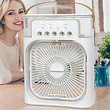 Портативний кондиціонер з LED-підсвічуванням, зволожувачем і нічником – 3 швидкості, резервуар 350 мл (211)