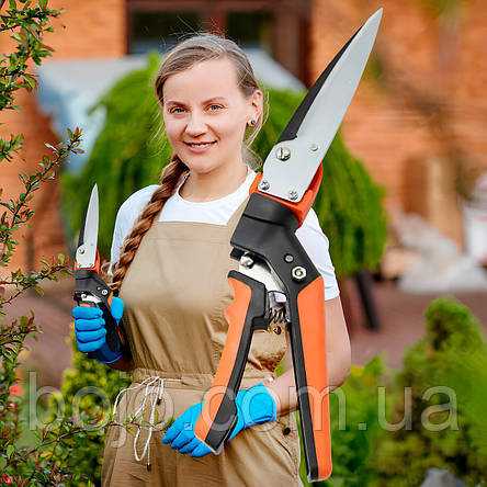 Садові газонні поворотні ножиці для стрижки трави 1703 360° (top flora) (JS), фото 1