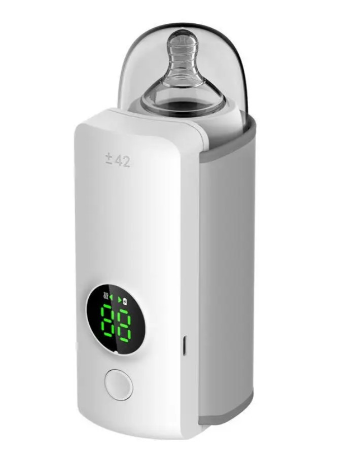 Підігрівач пляшечок акумуляторний Bottle Warmer USB 6000мАч 6 режимів температури компактний портативний для дитячого харчування, фото 1