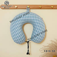 М'яка подушка-підголівник для шиї дорожня рогалик ортопедична для подорожей меморі.