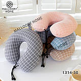 М'яка подушка-підголівник для шиї дорожня рогалик ортопедична для подорожей меморі., фото 2