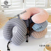 М'яка подушка-підголівник для шиї дорожня рогалик ортопедична для подорожей меморі.