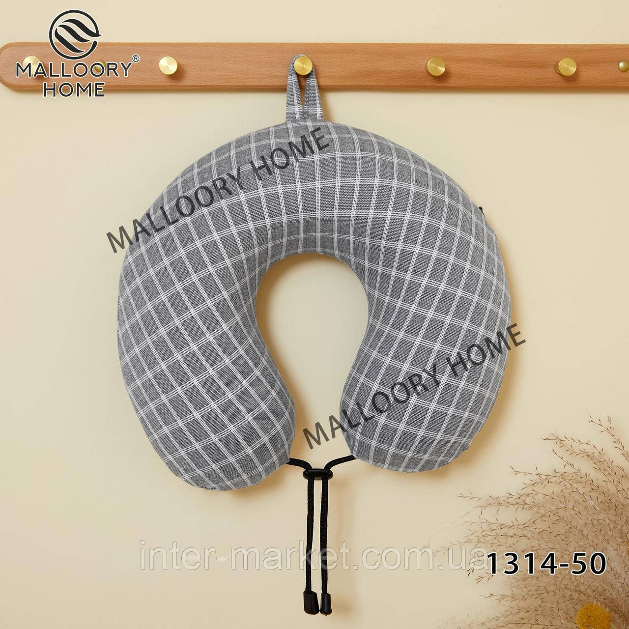 М'яка подушка-підголівник для шиї дорожня рогалик ортопедична для подорожей меморі., фото 1